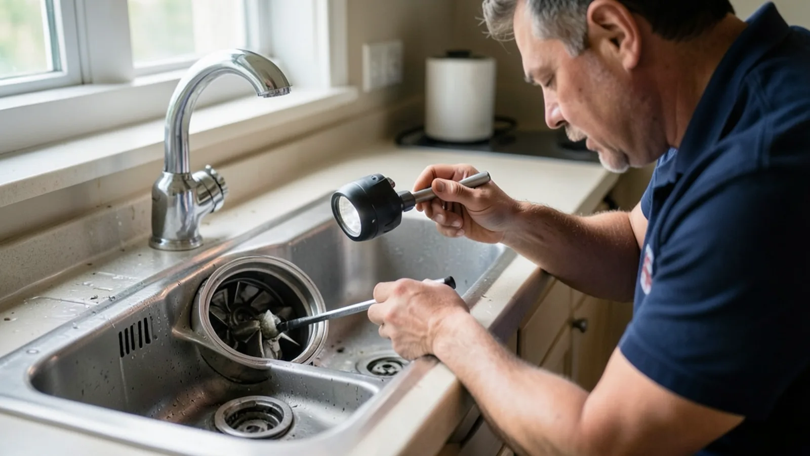 Garbage Disposal Repair in Folsom, CA — Jams & Motor Fix