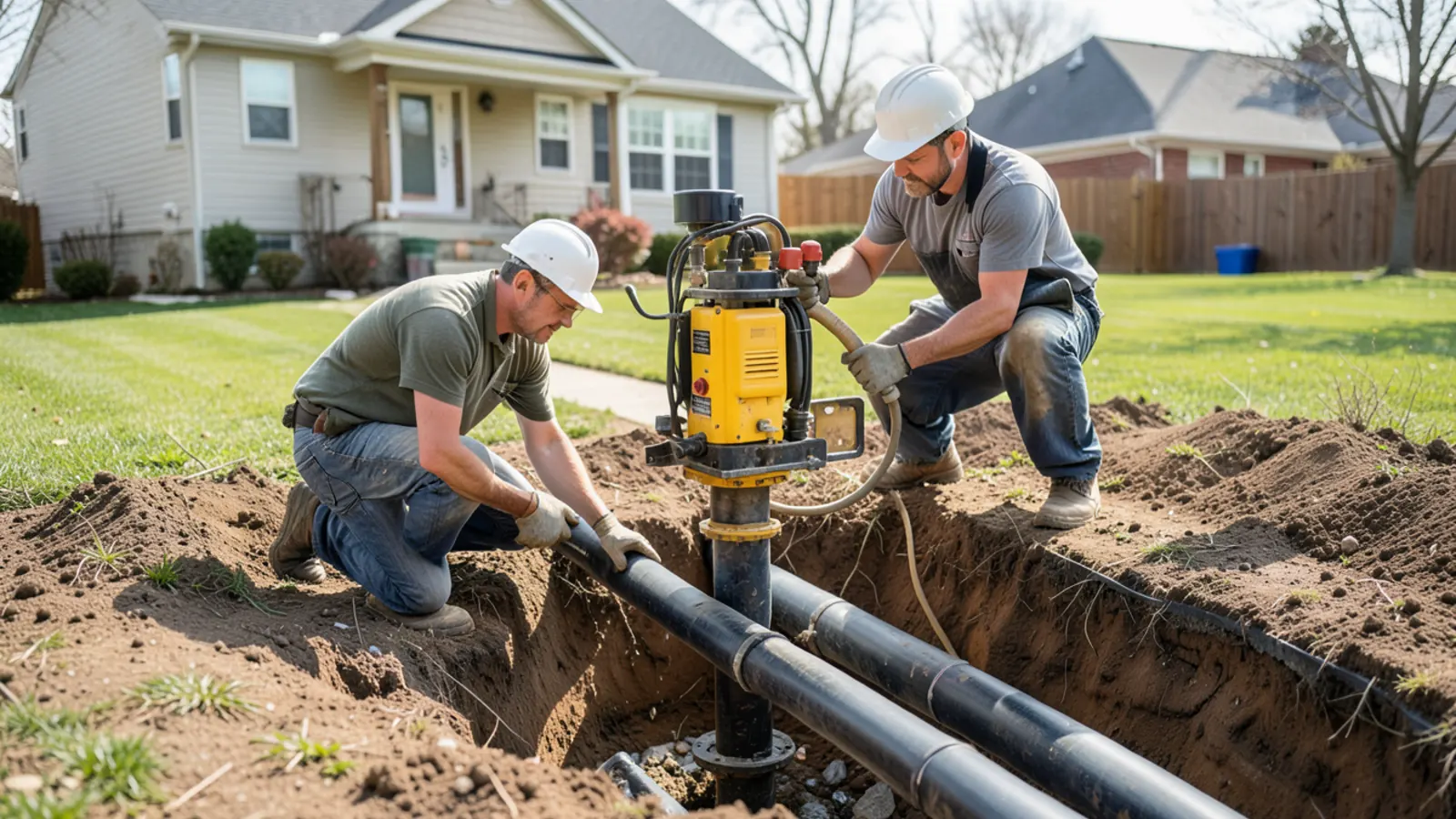 Sewer Line Repair in Folsom, CA — Trenchless Pipe Bursting